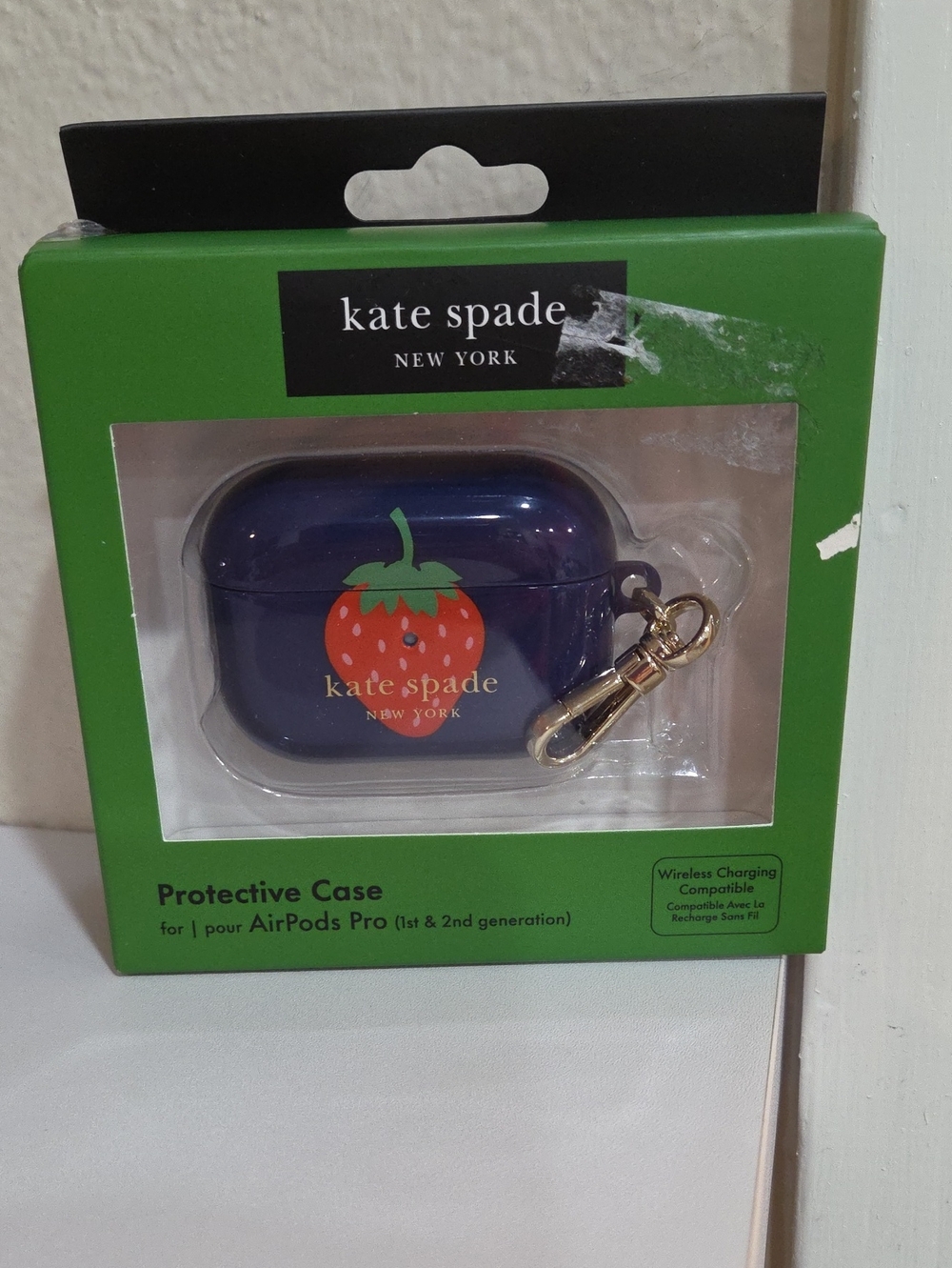 kate spade New York Purple AirPods Pro Case with Strawberry Motif